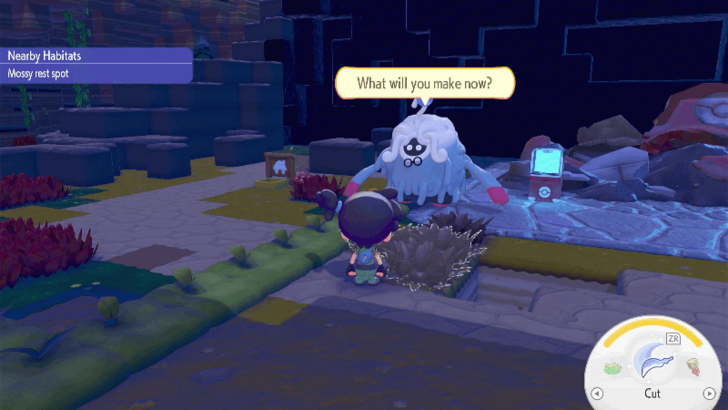 Talk to Professor Tangrowth to get the recipe for the Frying Pan