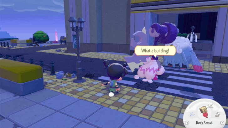 Talk to Tinkmaster in front of the huge building